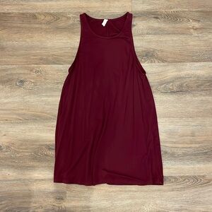 Crimson Open Back Tank Top